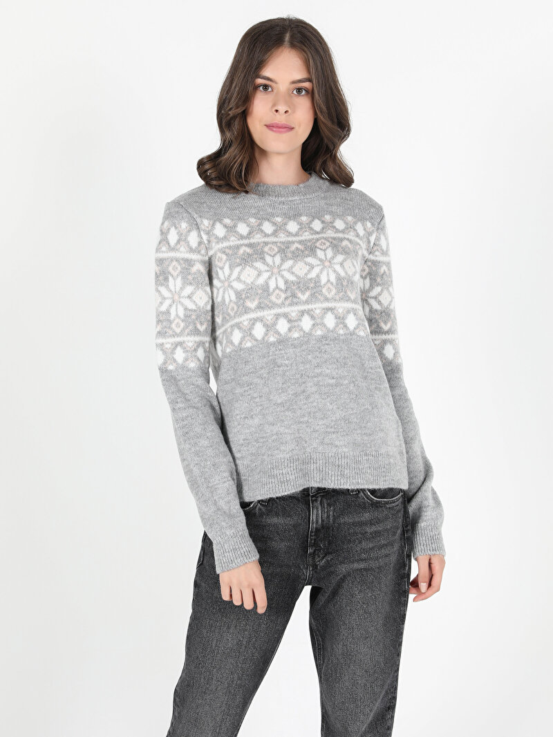 Показати інформацію про Светр Жіночий Сірий Cl1051518