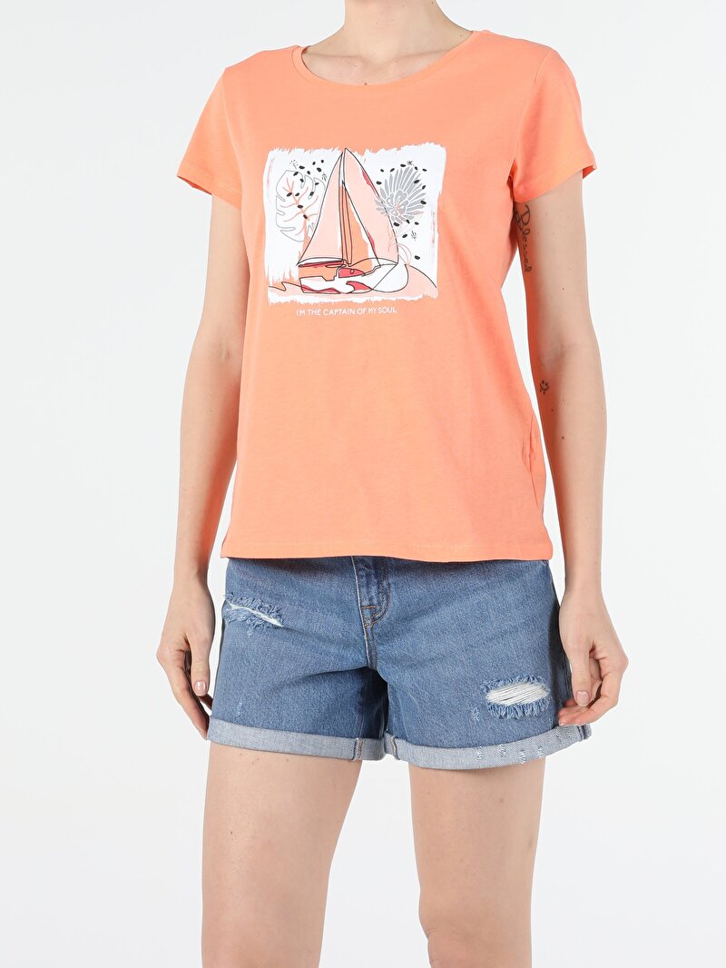 Показати інформацію про Футболка Жіноча Коралова Класичного Крою Cl1054398