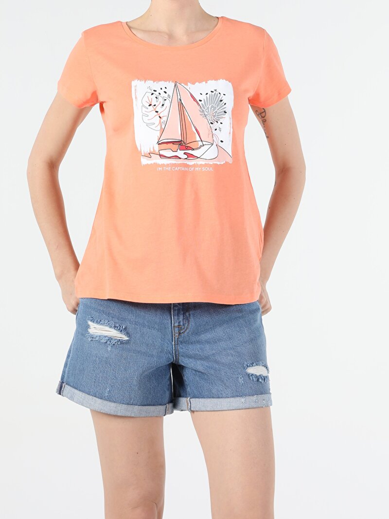 Показати інформацію про Футболка Жіноча Коралова Класичного Крою Cl1054398