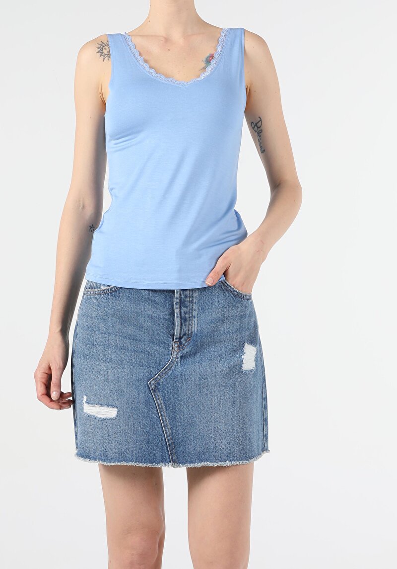 Показати інформацію про Майка Жіноча Блакитна  Cl1054032