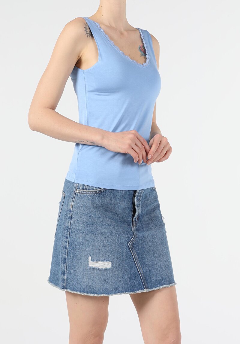 Показати інформацію про Майка Жіноча Блакитна  Cl1054032