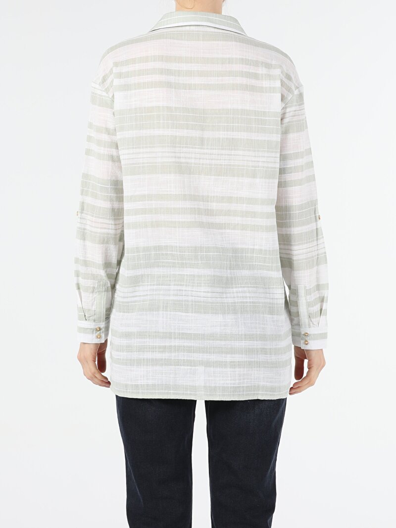 Показати інформацію про Сорочка З Довгим Рукавом Жіноча Зелена  Cl1054197