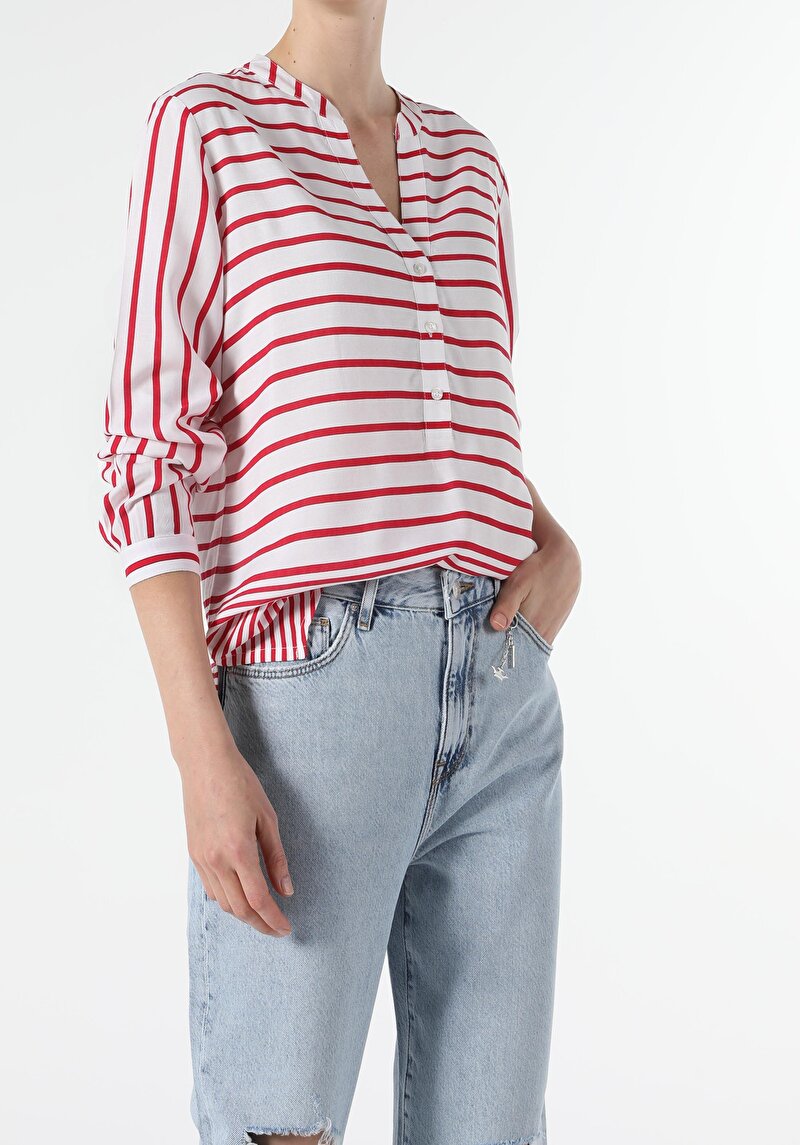 Зображення Сорочка З Довгим Рукавом Жіноча Червона  Cl1054138