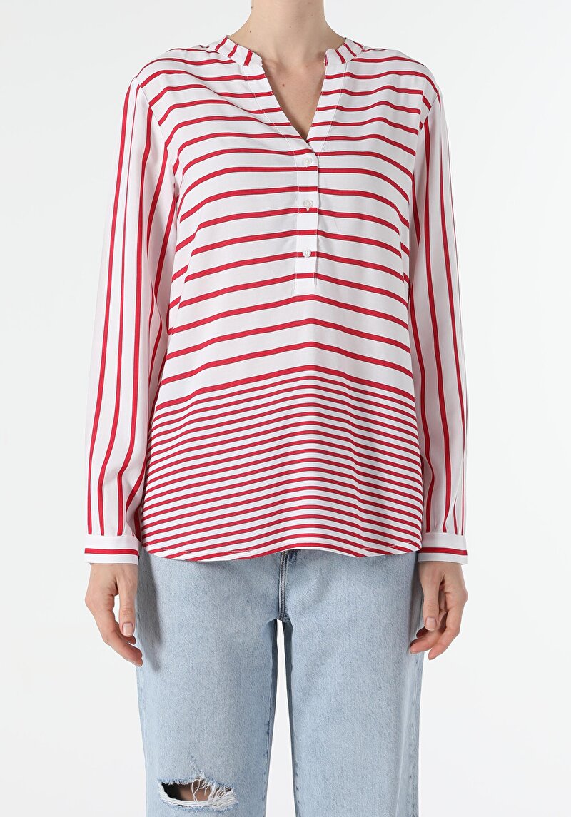 Показати інформацію про Сорочка З Довгим Рукавом Жіноча Червона  Cl1054138