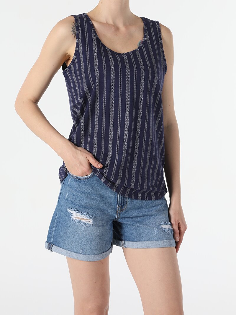 Показати інформацію про Майка Жіноча Синя  Cl1054016