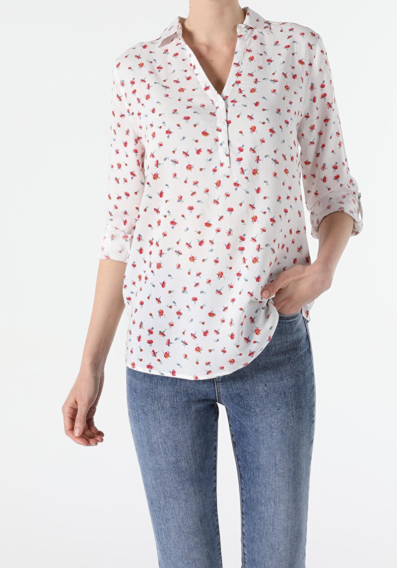 Зображення Сорочка З Довгим Рукавом Жіноча Біла  Cl1054199