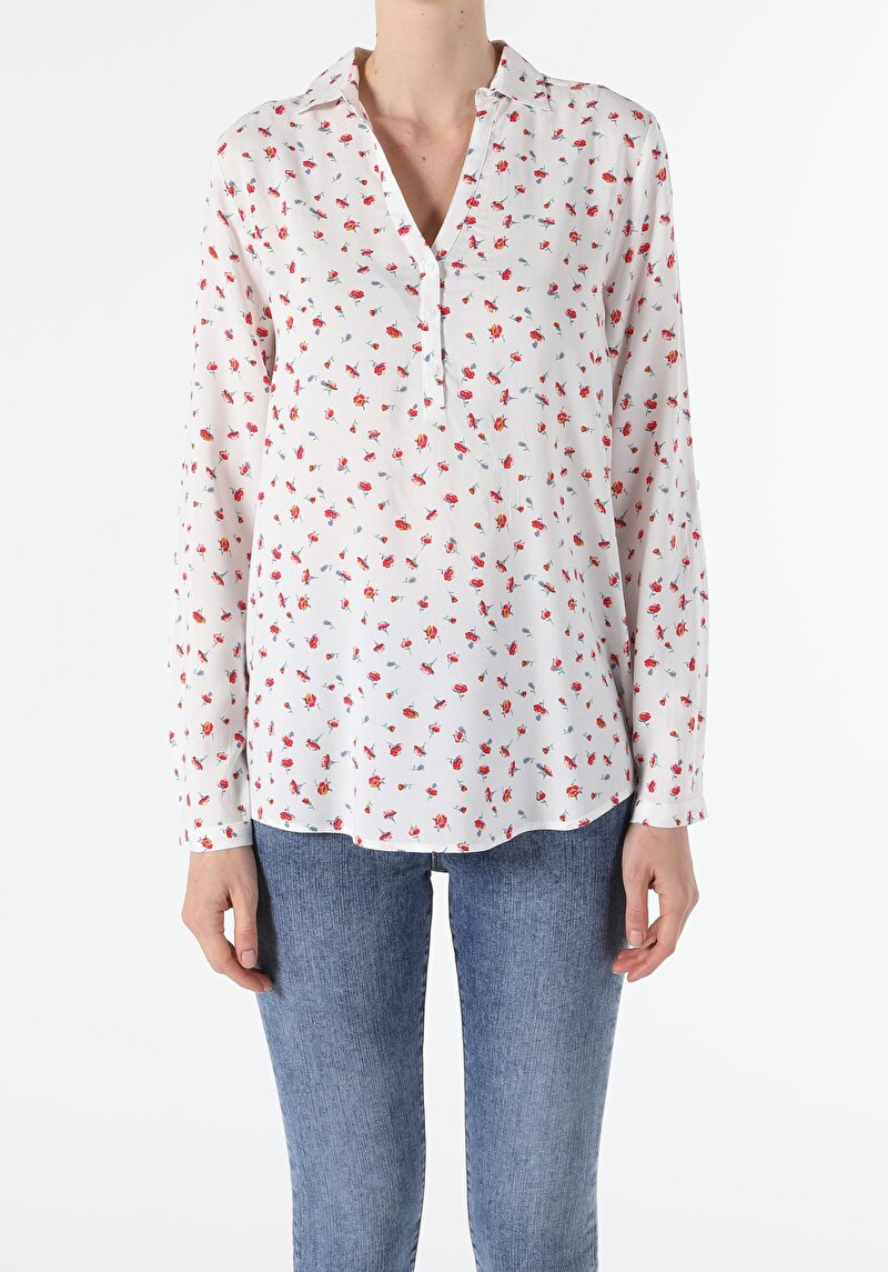 Зображення Сорочка З Довгим Рукавом Жіноча Біла  Cl1054199