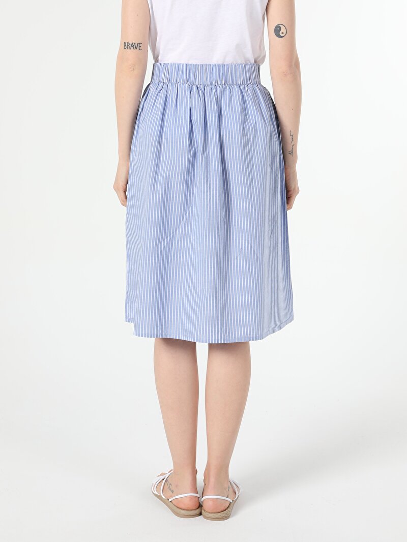 Показати інформацію про Спідниця Жіноча Синя Класичного Крою Cl1054226