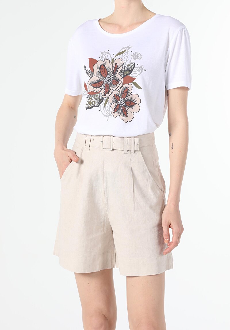 Зображення Футболка З Коротким Рукавом Жіноча Біла Cl1056416