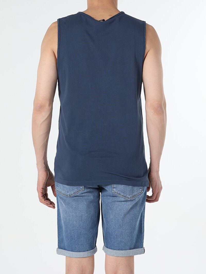 Показати інформацію про Майка Чоловіча Синя Класичного Крою Cl1053830