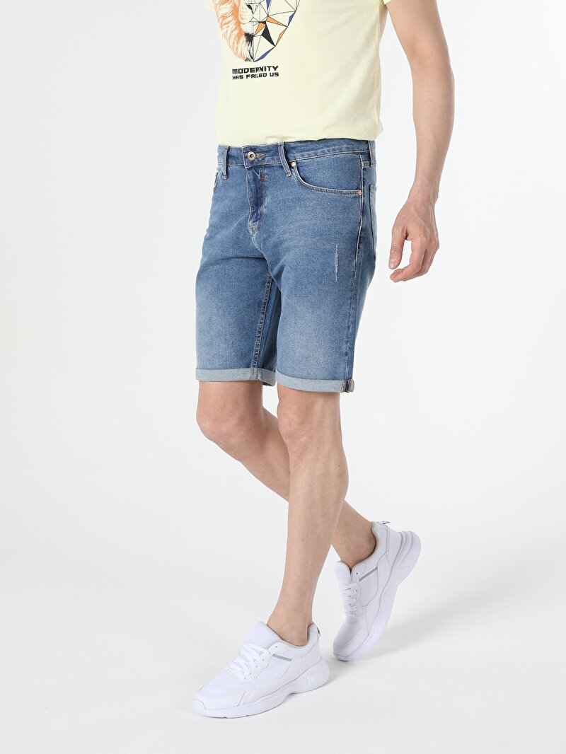 Показати інформацію про Джинсові Шорти Чоловічі Блакитні Cl1054565