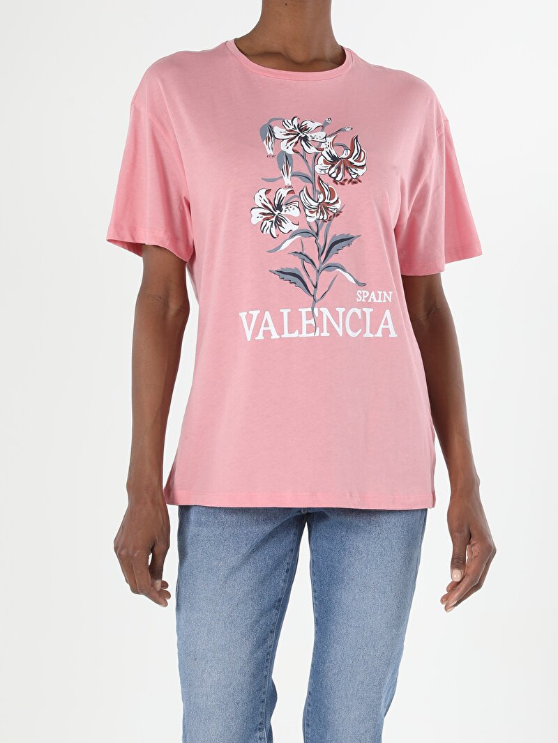 Показати інформацію про Футболка З Коротким Рукавом Жіноча Рожева  Cl1053898