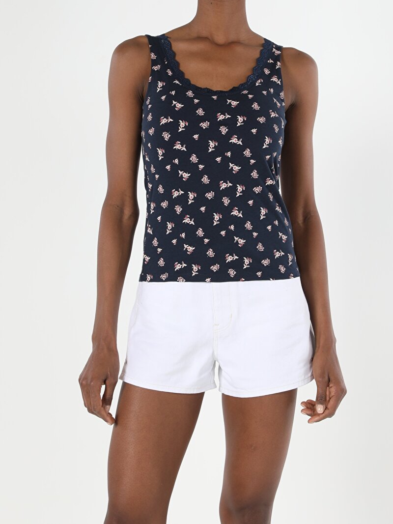 Показати інформацію про Майка Жіноча Синя Класичного Крою Cl1054019