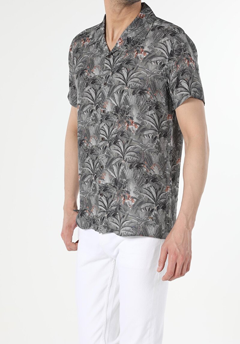 Зображення Сорочка З Коротким Рукавом Чоловіча Зелена Cl1048511