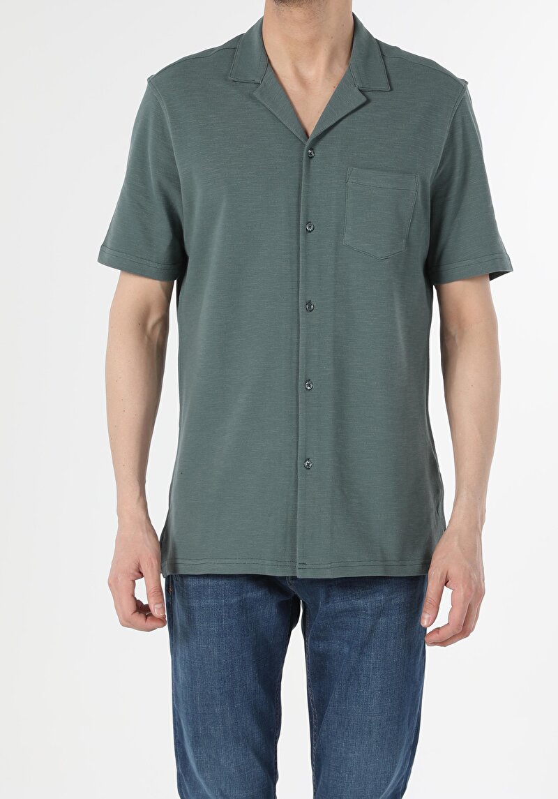 Показати інформацію про Поло З Коротким Рукавом Чоловіче Зелене  Cl1053828