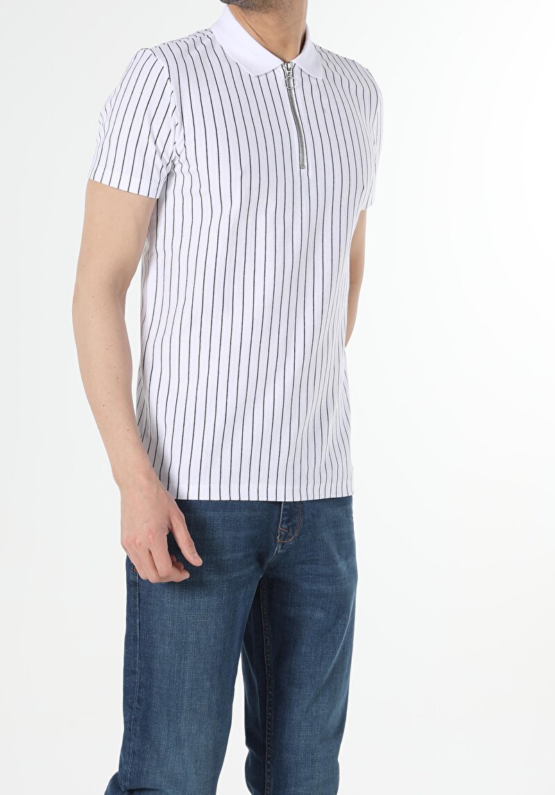 Зображення Поло З Коротким Рукавом Чоловіче Біле Cl1054352