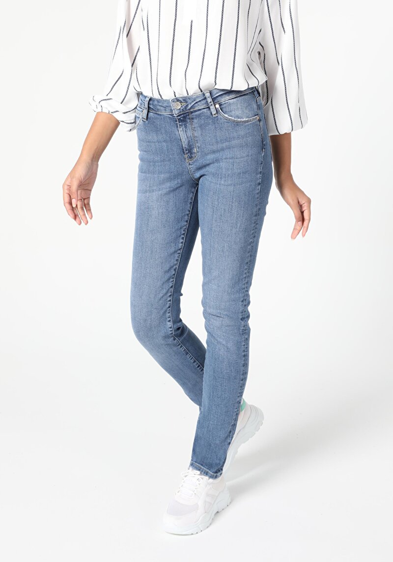 Зображення 703 Carla Джинси Жіночі Вузького Крою Cl1055528