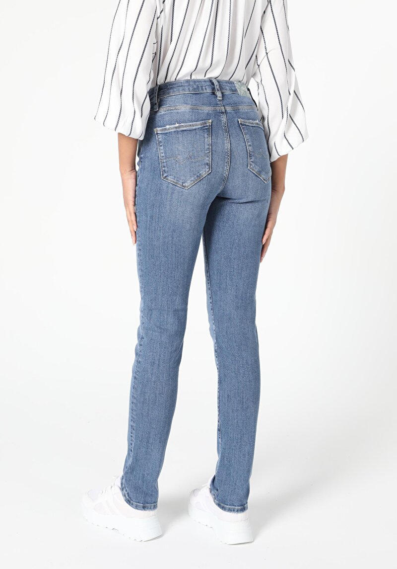 Зображення 703 Carla Джинси Жіночі Вузького Крою Cl1055528