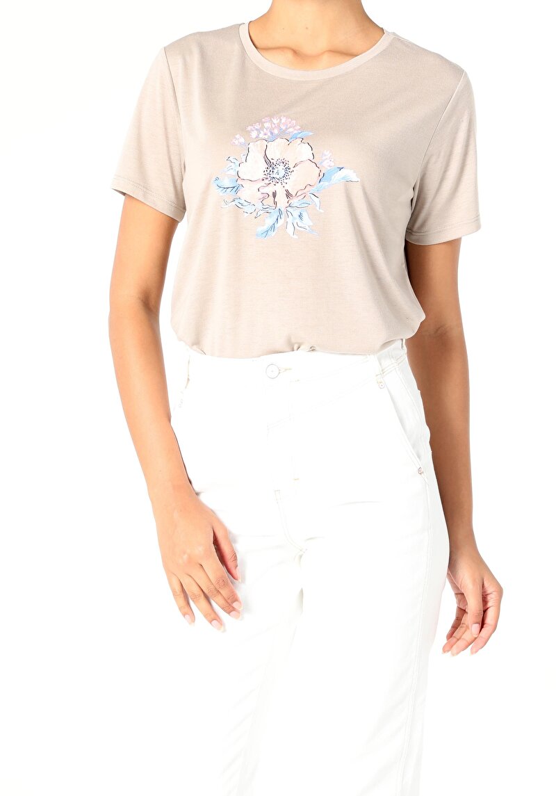 Показати інформацію про Футболка Жіноча Бежева Cl1056411