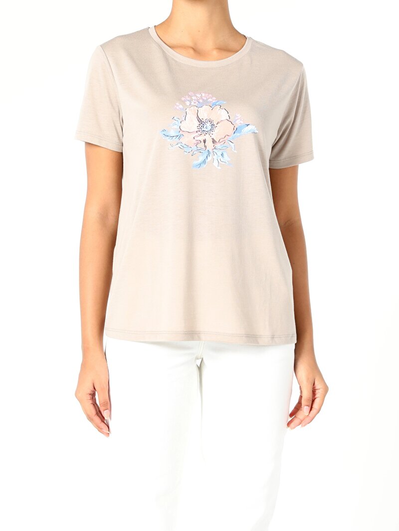 Показати інформацію про Футболка Жіноча Бежева Cl1056411