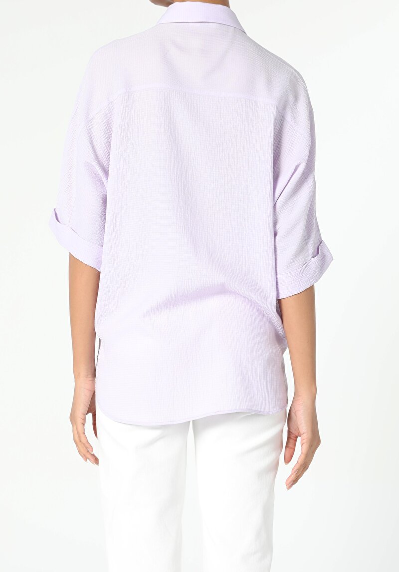 Показати інформацію про Сорочка З Довгим Рукавом Жіноча Фіолетова  Cl1056427