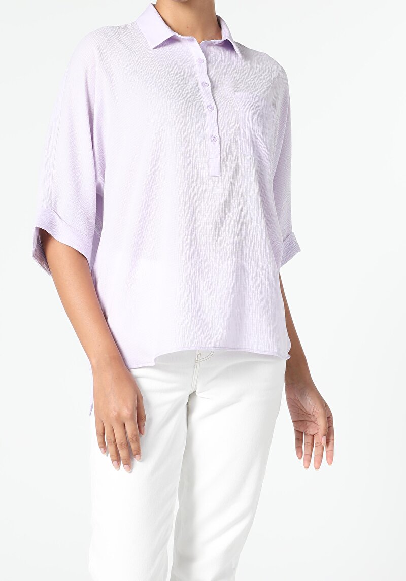 Показати інформацію про Сорочка З Довгим Рукавом Жіноча Фіолетова  Cl1056427