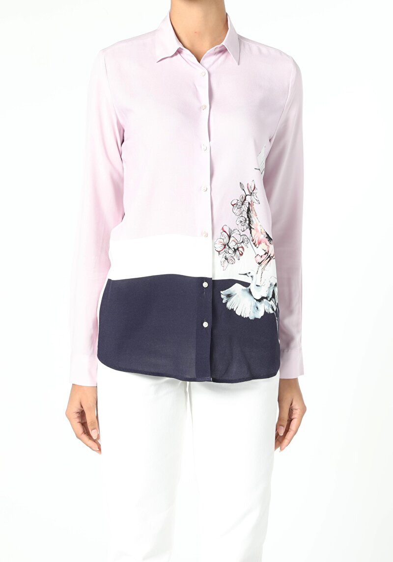 Показати інформацію про Сорочка З Довгим Рукавом Жіноча Фіолетова  Cl1056432