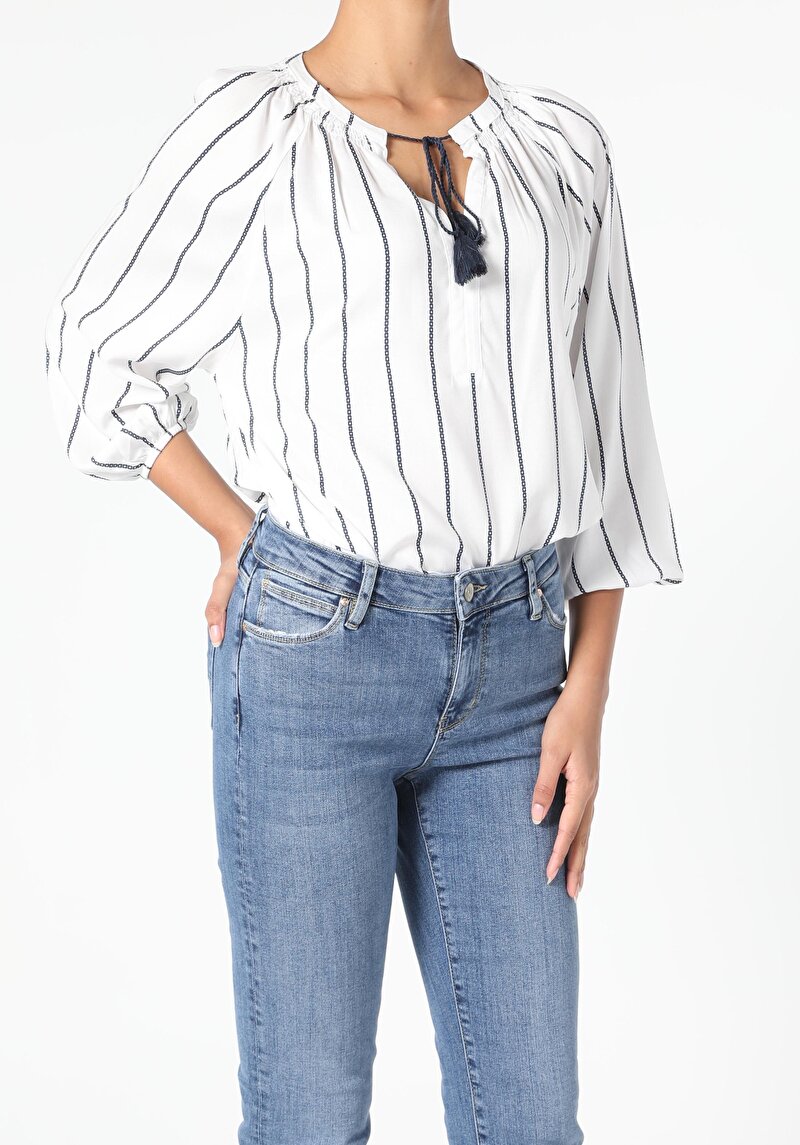 Зображення Сорочка З Довгим Рукавом Жіноча Біла  Cl1056433