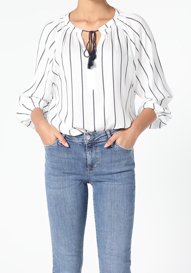 Зображення Сорочка З Довгим Рукавом Жіноча Біла  Cl1056433