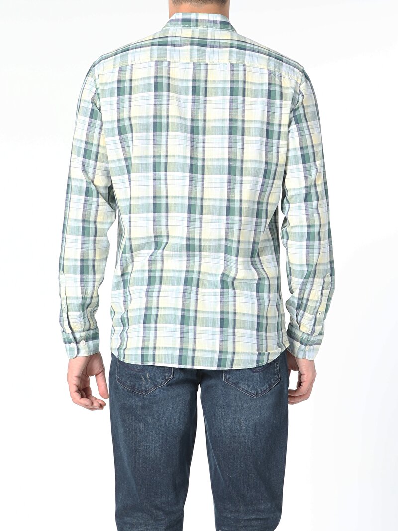 Показати інформацію про Сорочка З Довгим Рукавом Чоловіча Зелена  Cl1054980