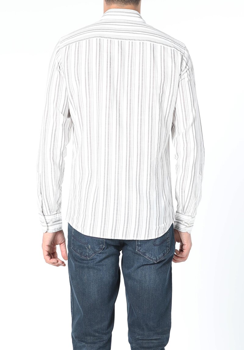 Показати інформацію про Сорочка З Довгим Рукавом Чоловіча Біла  Cl1055805