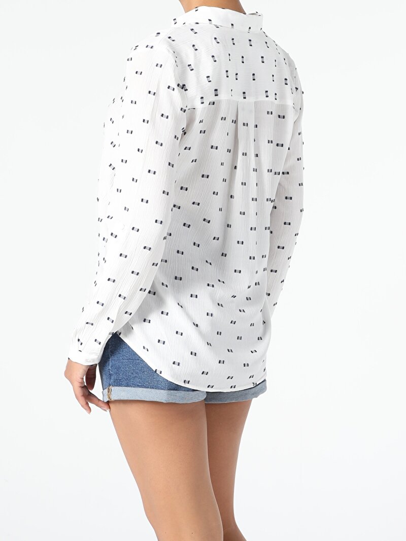 Зображення Сорочка З Довгим Рукавом Жіноча Біла  Cl1054208