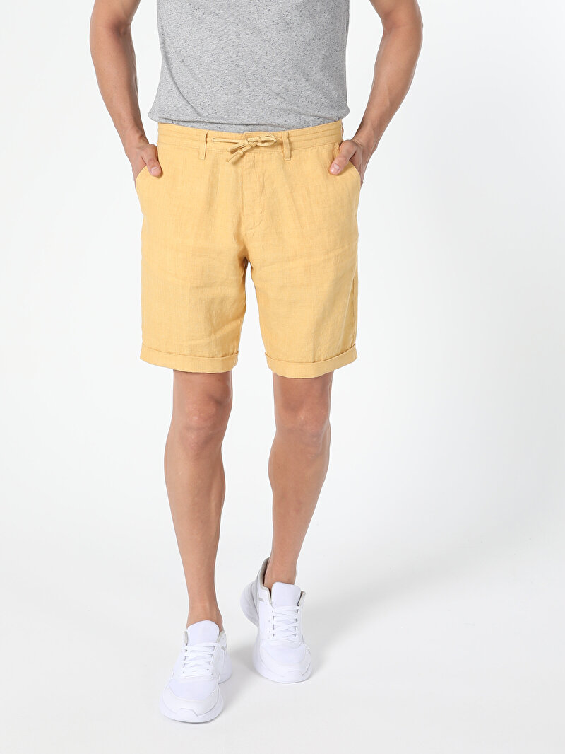 Показати інформацію про Шорти Чоловічі Жовті Класичного Крою Cl1042183