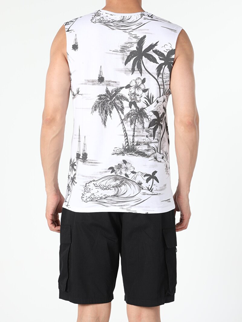 Показати інформацію про Майка Чоловіча Біла Класичного Крою Cl1054535