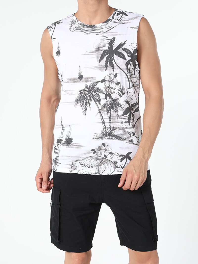 Показати інформацію про Майка Чоловіча Біла Класичного Крою Cl1054535