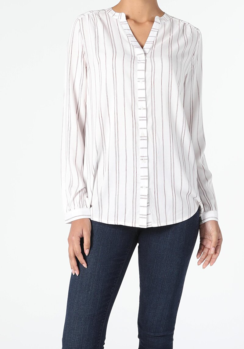 Зображення Сорочка З Довгим Рукавом Жіноча Біла Cl1052365