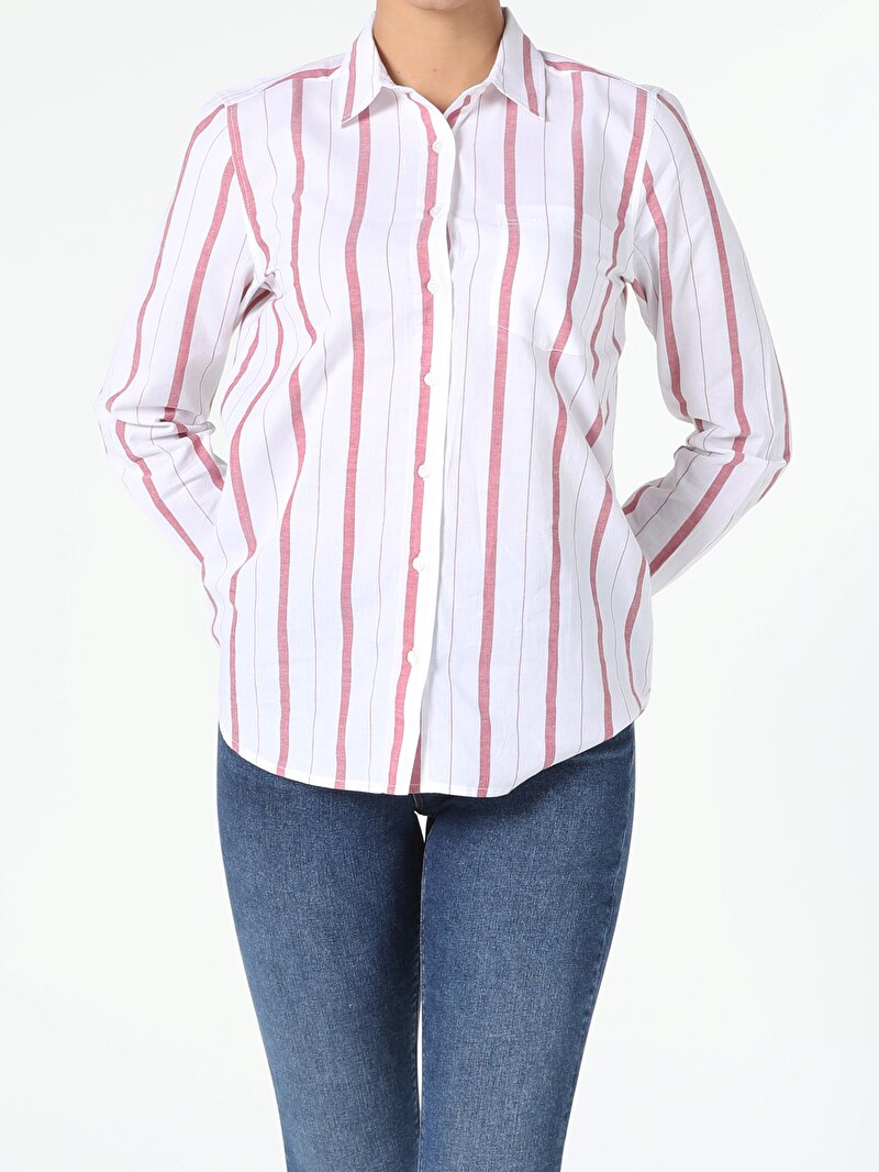 Показати інформацію про Сорочка З Довгим Рукавом Жіноча Червона  Cl1054972