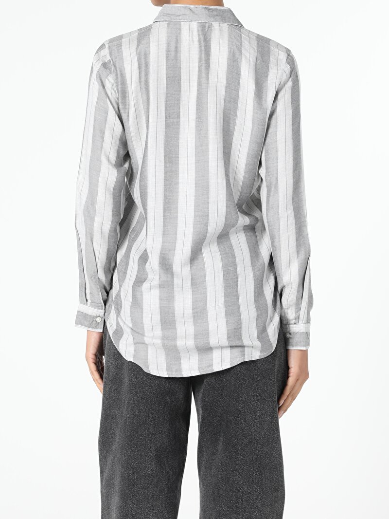 Показати інформацію про Сорочка З Довгим Рукавом Жіноча Сіра  Cl1055005