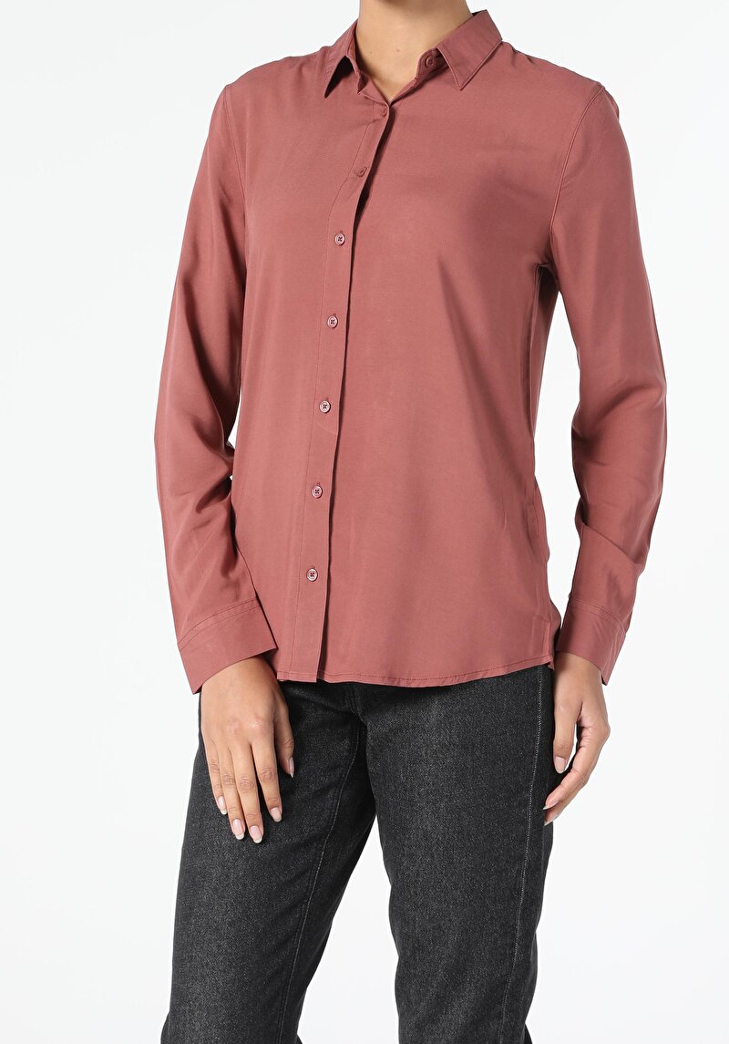 Зображення Сорочка З Довгим Рукавом Жіноча Коричнева Cl1050927