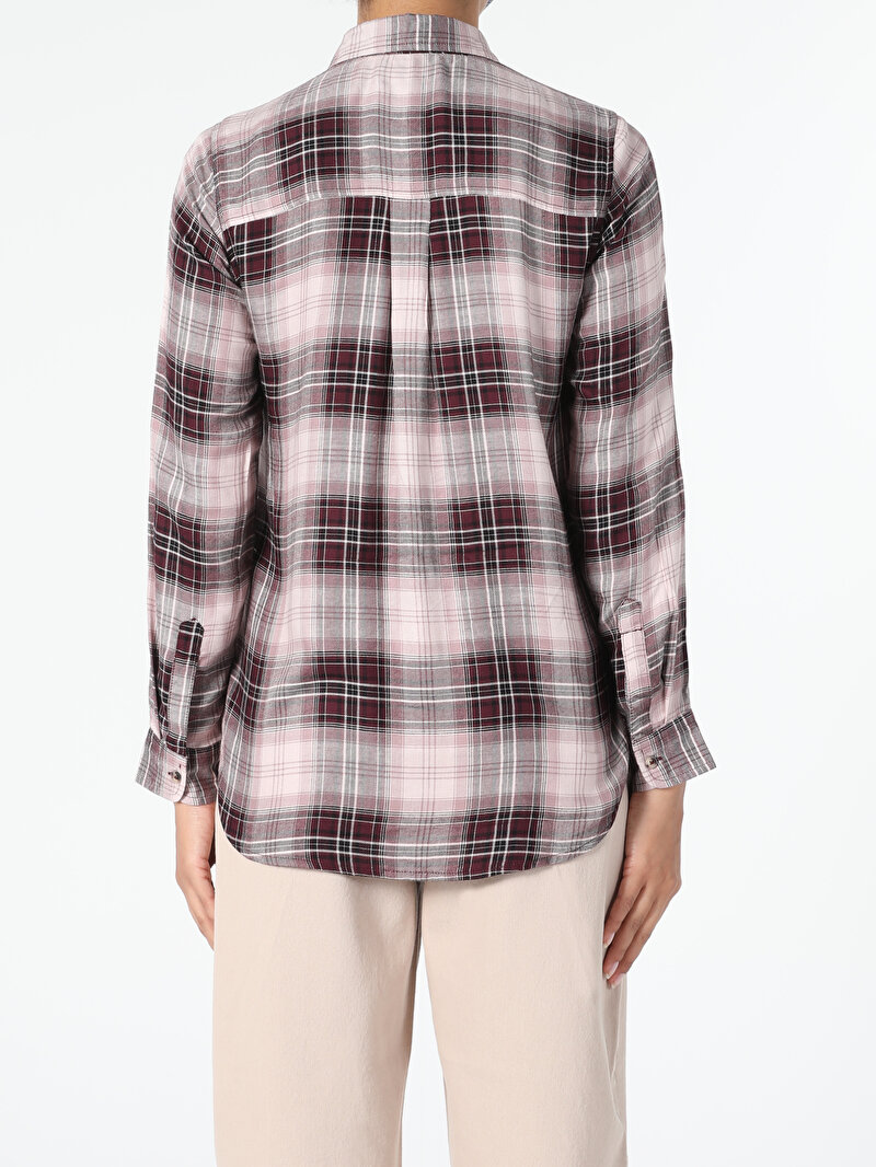 Показати інформацію про Сорочка З Довгим Рукавом Жіноча Бордова  Cl1045436