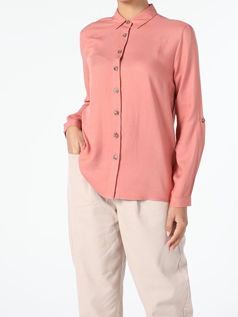 Показати інформацію про Сорочка З Довгим Рукавом Жіноча Сіра  Cl1054967