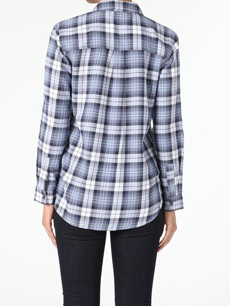 Показати інформацію про Сорочка З Довгим Рукавом Жіноча Блакитна  Cl1055305