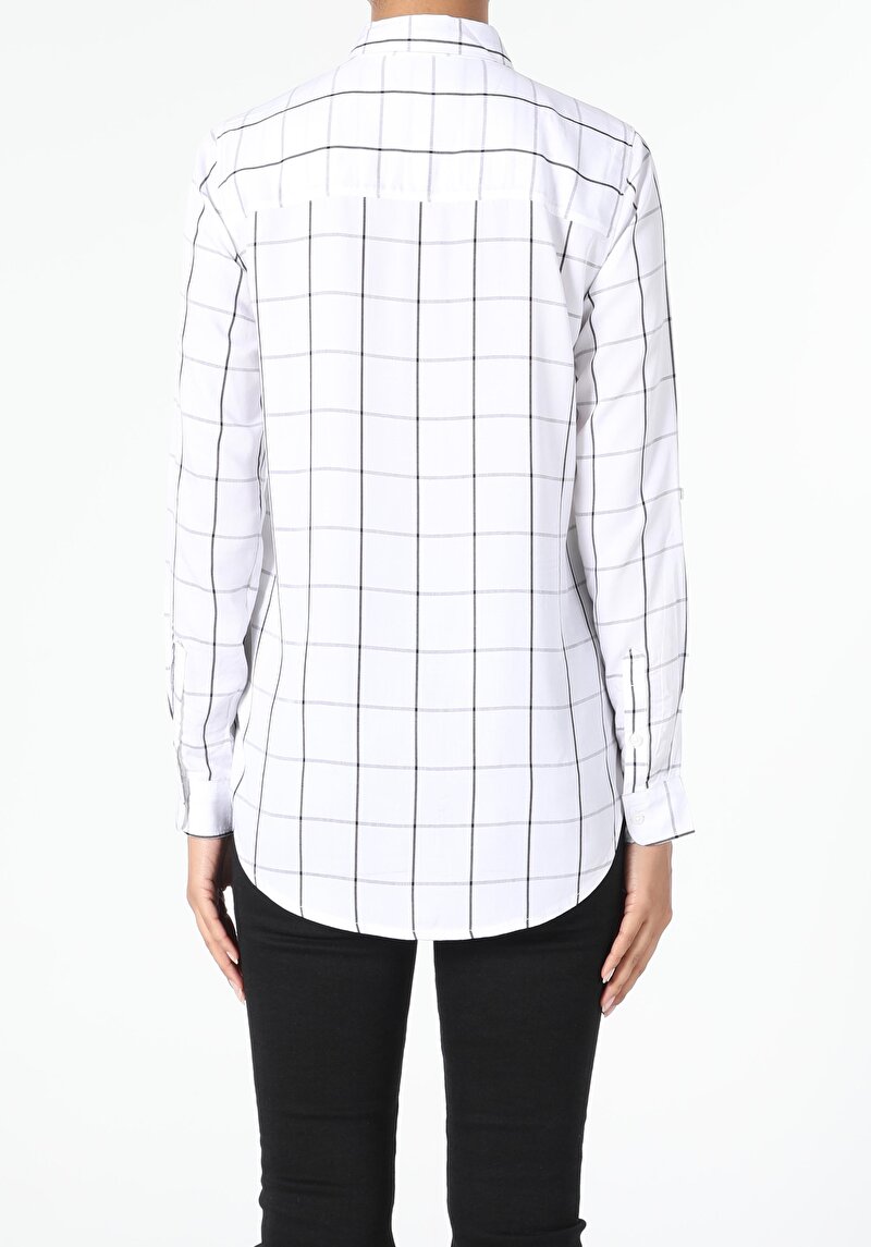 Показати інформацію про Сорочка З Довгим Рукавом Жіноча Біла  Cl1055331