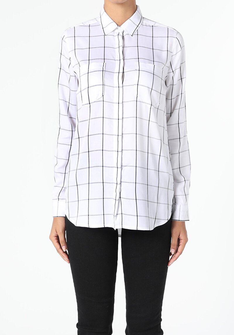 Показати інформацію про Сорочка З Довгим Рукавом Жіноча Біла  Cl1055331