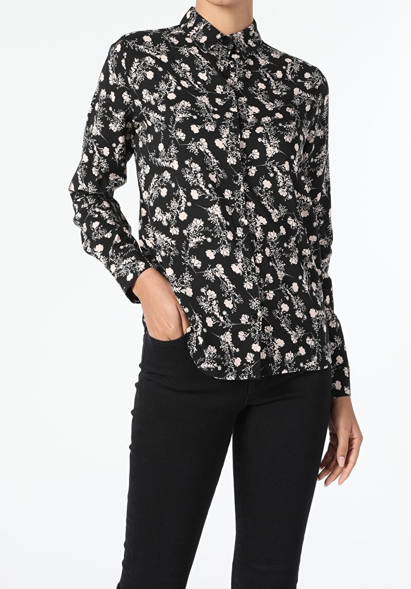 Зображення Сорочка З Довгим Рукавом Жіноча Чорна Cl1055511