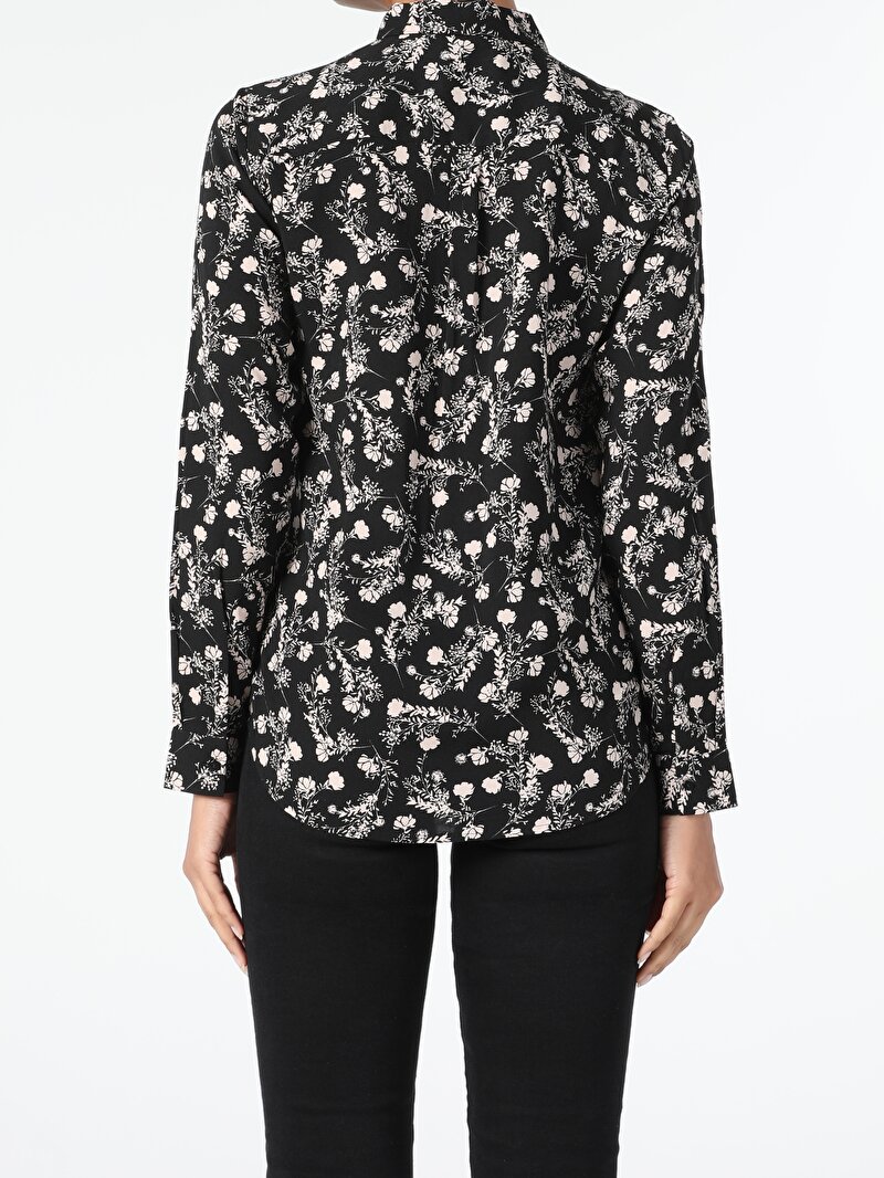 Показати інформацію про Сорочка З Довгим Рукавом Жіноча Чорна  Cl1055511