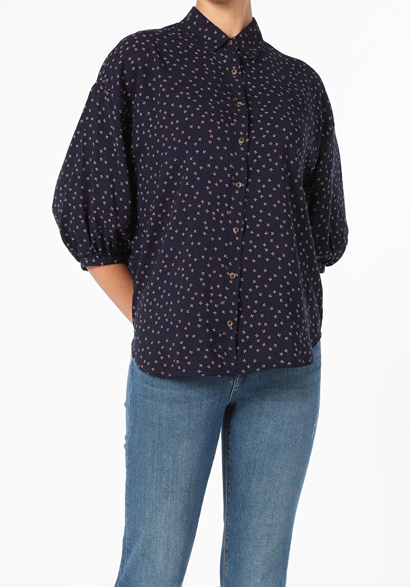 Показати інформацію про Сорочка З Довгим Рукавом Жіноча Синя  Cl1051399