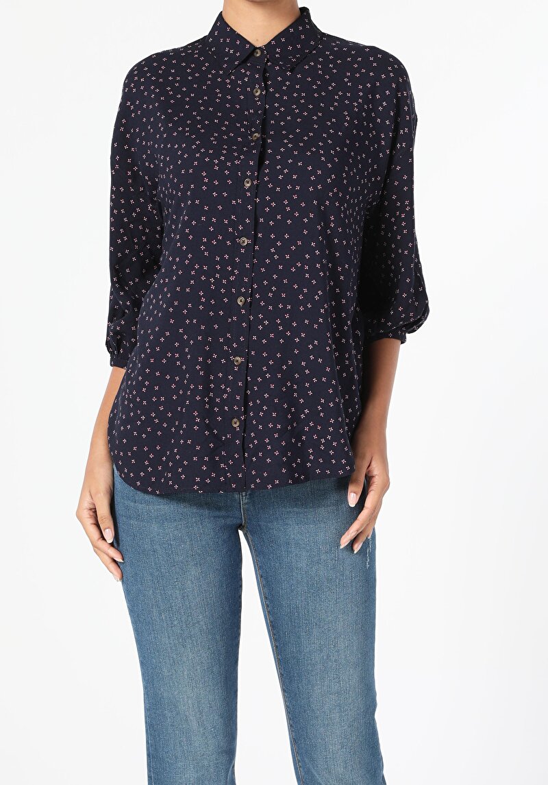 Показати інформацію про Сорочка З Довгим Рукавом Жіноча Синя  Cl1051399