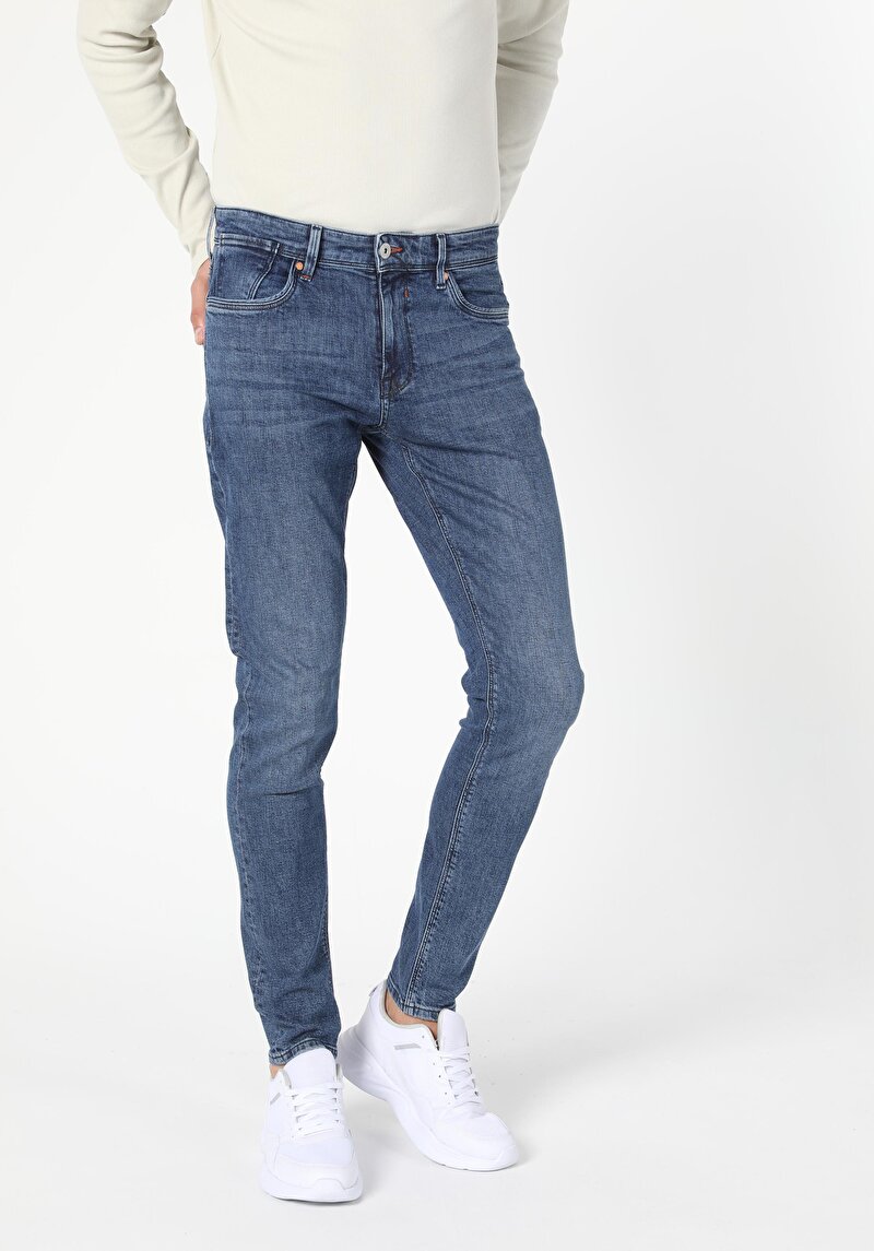 Зображення 041 Danny Джинси Чоловічі Блакитні Вузького Крою Cl1056186