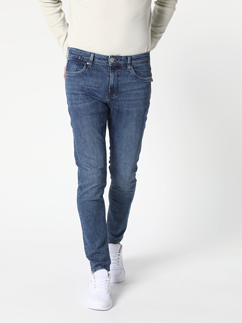 Зображення 041 Danny Джинси Чоловічі Блакитні Вузького Крою Cl1056186